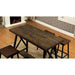 Lainey Weathered Medium Oak/Black Counter Ht. Table - Olympia Furniture (Saint George, Utah)
