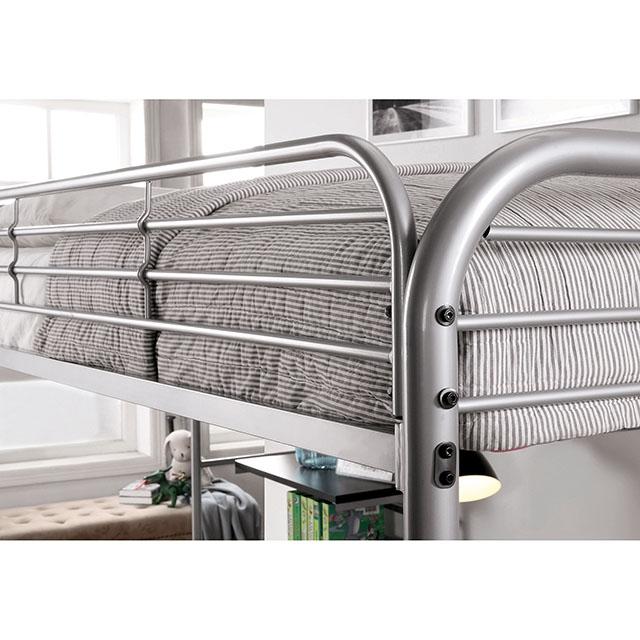 Opal Iii Black & Silver Twin Loft Bed - Olympia Furniture (Saint George, Utah)