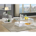 Torkel White/Chrome End Table - Olympia Furniture (Saint George, Utah)