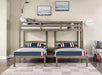 HORTENSE Triple Twin Bunk Bed, W. Gray - Olympia Furniture (Saint George, Utah)