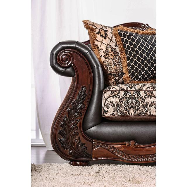 JAMAEL Brown/Espresso Sofa - Olympia Furniture (Saint George, Utah)