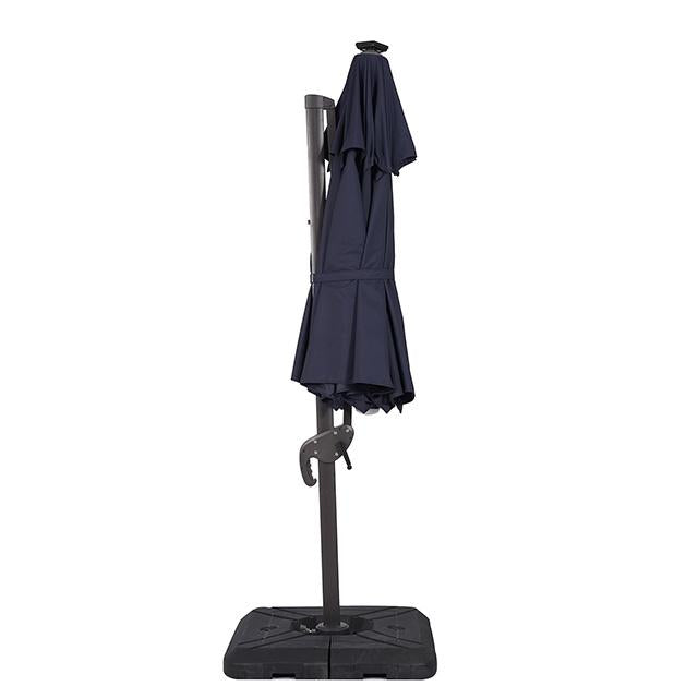 Nuti 10 Ft Round Umbrella w/ LED Light + 37" Large Base - Olympia Furniture (Saint George, Utah)