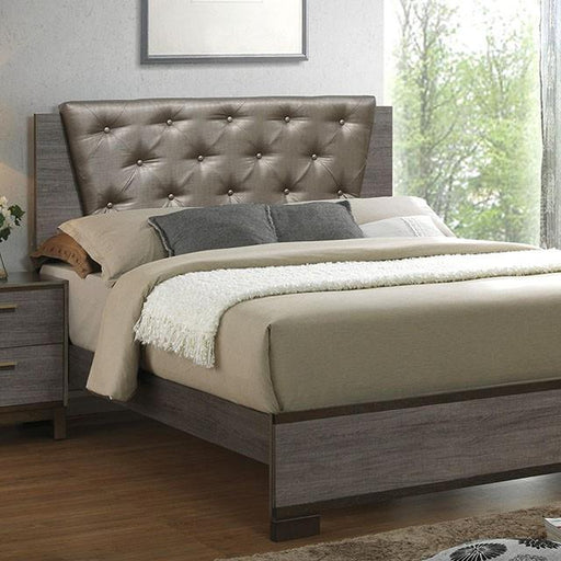 MANVEL Two-Tone Antique Gray Queen Bed - Olympia Furniture (Saint George, Utah)