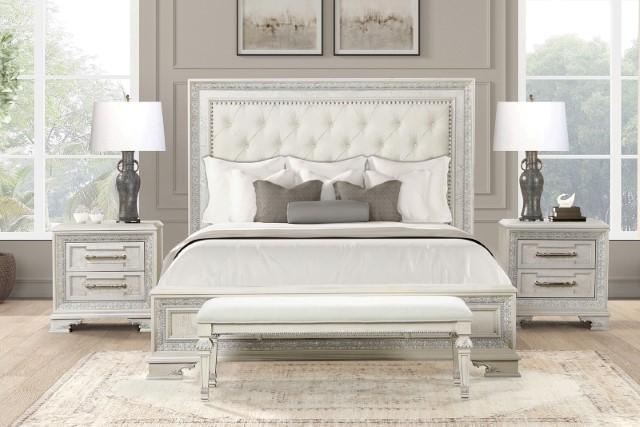 Stella Mia 4 Pc 5 Pc Queen Bedroom Set White - Olympia Furniture (Saint George, Utah)