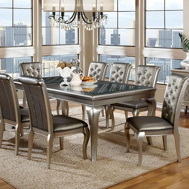 Amina Champagne Dining Table - Olympia Furniture (Saint George, Utah)
