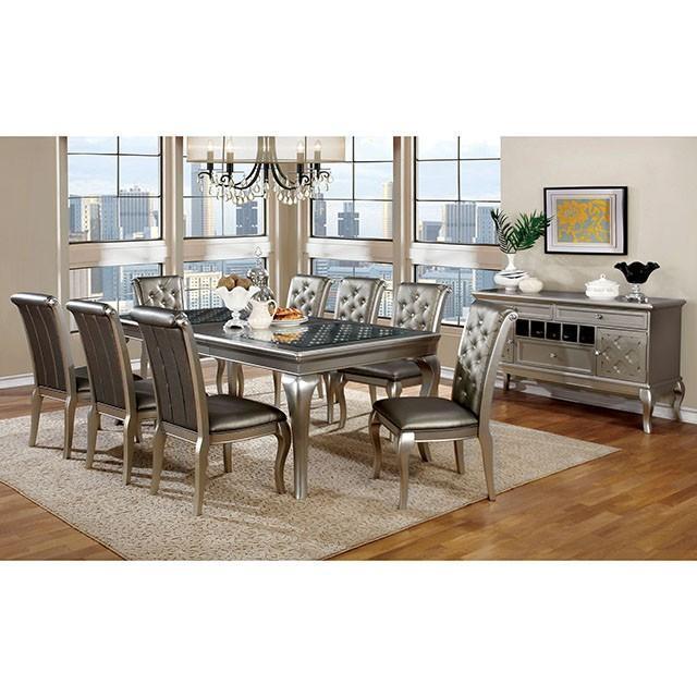 Amina Champagne Dining Table - Olympia Furniture (Saint George, Utah)