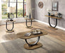OLBIA Sofa Table, Rustic Oak/Sand Black - Olympia Furniture (Saint George, Utah)