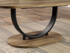 OLBIA 3 Pc. Coffee Table Set (1C+2E), Rustic Oak/Sand Black - Olympia Furniture (Saint George, Utah)