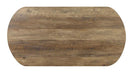 OLBIA 3 Pc. Coffee Table Set (1C+2E), Rustic Oak/Sand Black - Olympia Furniture (Saint George, Utah)