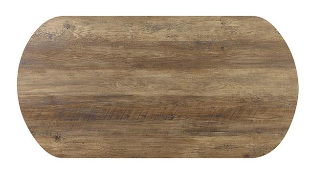 OLBIA 3 Pc. Coffee Table Set (1C+2E), Rustic Oak/Sand Black - Olympia Furniture (Saint George, Utah)