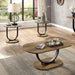OLBIA 3 Pc. Coffee Table Set (1C+2E), Rustic Oak/Sand Black - Olympia Furniture (Saint George, Utah)