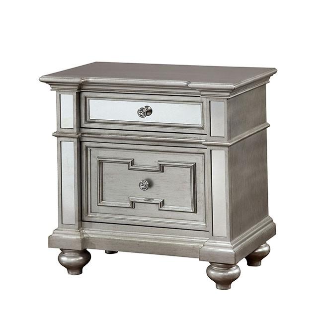 Salamanca Silver Night Stand - Olympia Furniture (Saint George, Utah)