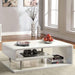 Ninove I White/Chrome Coffee Table - Olympia Furniture (Saint George, Utah)