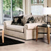 Parshall Beige W/ Gold Highlights Love Seat - Olympia Furniture (Saint George, Utah)
