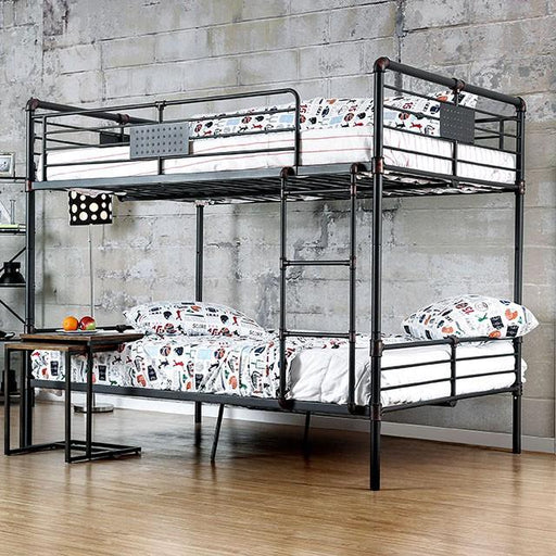 Olga I Antique Black Full/Full Bunk Bed - Olympia Furniture (Saint George, Utah)