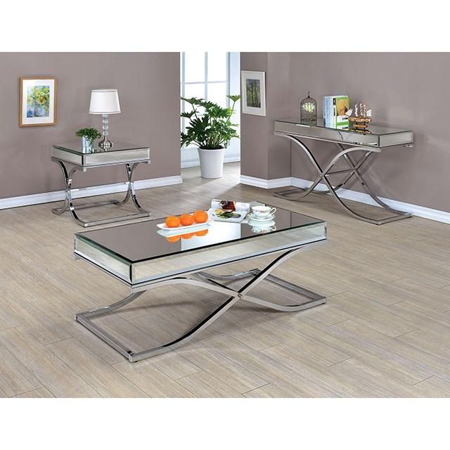 SUNDANCE Chrome End Table, Chrome - Olympia Furniture (Saint George, Utah)