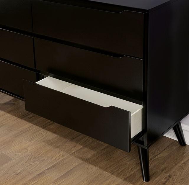 LENNART II Black Dresser - Olympia Furniture (Saint George, Utah)