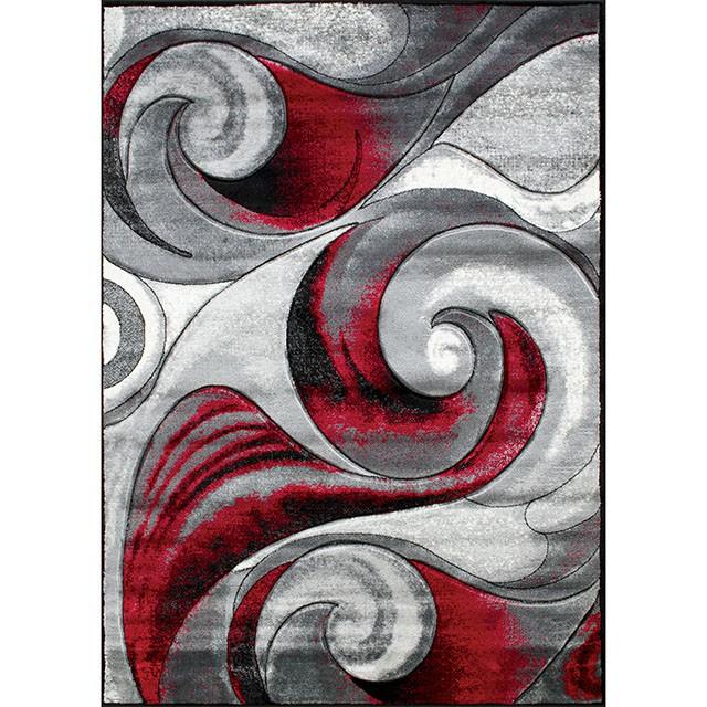 Niksar Red 5' X 7' Area Rug - Olympia Furniture (Saint George, Utah)