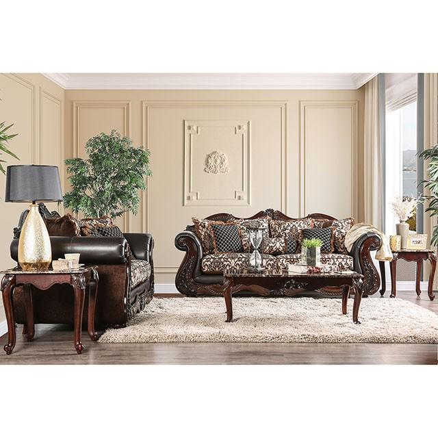 JAMAEL Brown/Espresso Sofa - Olympia Furniture (Saint George, Utah)