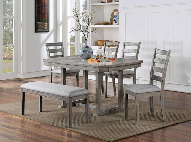 LAQUILA Dining Table, Gray - Olympia Furniture (Saint George, Utah)
