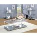 Ludvig Chrome/Clear Sofa Table - Olympia Furniture (Saint George, Utah)