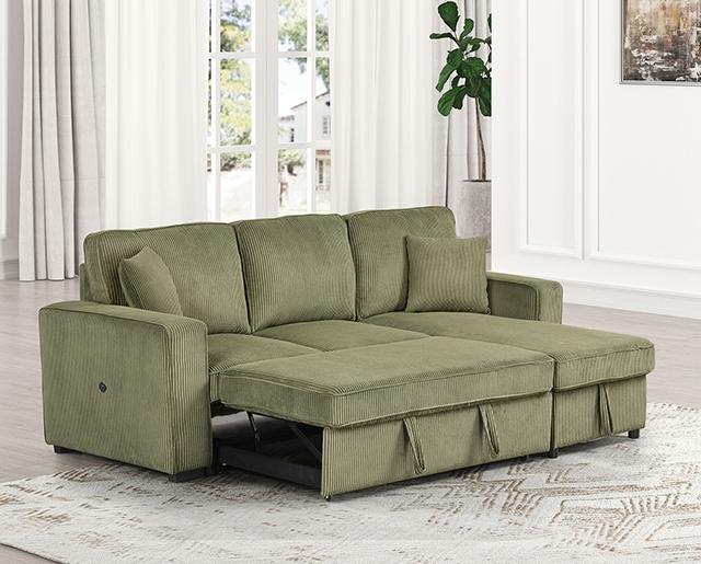 Yves Sectional Green - Olympia Furniture (Saint George, Utah)