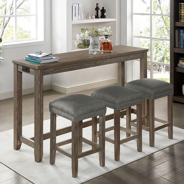 Caerleon 3 & 4 Piece Counter Ht. Set Gray & Blue - Olympia Furniture (Saint George, Utah)