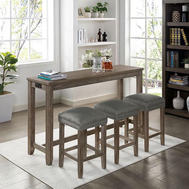 Caerleon 3 & 4 Piece Counter Ht. Set Gray & Blue - Olympia Furniture (Saint George, Utah)