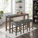 Caerleon 3 & 4 Piece Counter Ht. Set Gray & Blue - Olympia Furniture (Saint George, Utah)