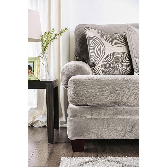 Bonaventura Gray/Pattern Love Seat - Olympia Furniture (Saint George, Utah)
