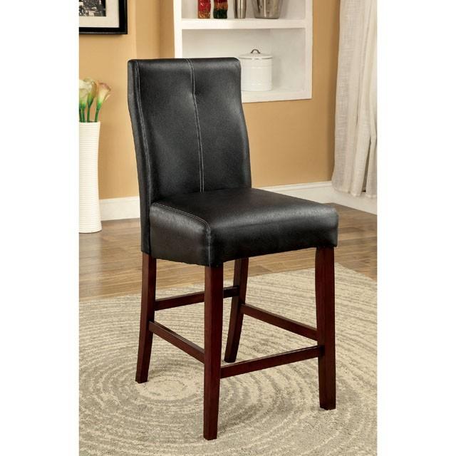 BONNEVILLE II Brown Cherry/Black Counter Ht. Chair (2/CTN) - Olympia Furniture (Saint George, Utah)