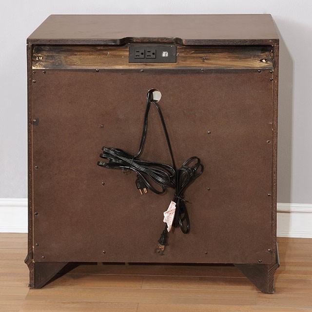 Brandt Brown Cherry Night Stand - Olympia Furniture (Saint George, Utah)