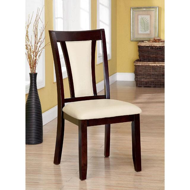 BRENT Dark Cherry/Ivory Side Chair (2/CTN) - Olympia Furniture (Saint George, Utah)