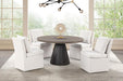 Broager 5 Pc Dining Table Set (Light Gray Caster Chairs) - Olympia Furniture (Saint George, Utah)