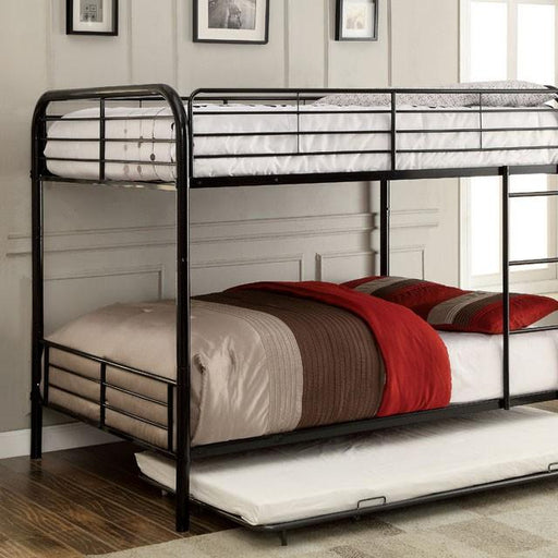 BROCKET Black Metal Full/Full Bunk Bed - Olympia Furniture (Saint George, Utah)