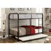 BROCKET Black Metal Full/Full Bunk Bed - Olympia Furniture (Saint George, Utah)