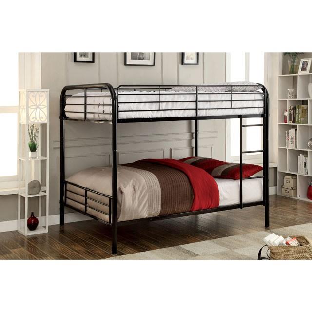 BROCKET Black Metal Full/Full Bunk Bed - Olympia Furniture (Saint George, Utah)