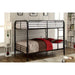 BROCKET Black Metal Full/Full Bunk Bed - Olympia Furniture (Saint George, Utah)