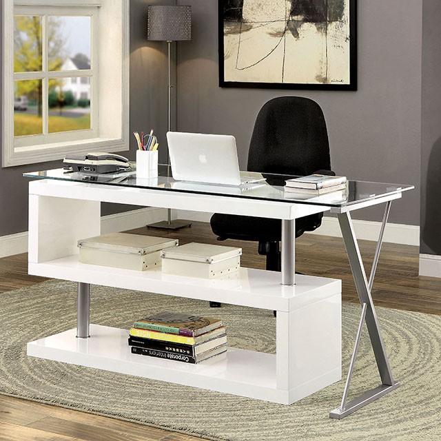 BRONWEN White Desk - Olympia Furniture (Saint George, Utah)