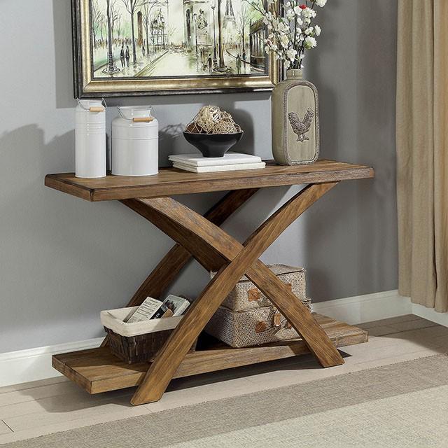 Bryanna Antique Light Oak Sofa Table - Olympia Furniture (Saint George, Utah)