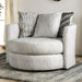 EIMEAR Swivel Chair, Off-white/Black - Olympia Furniture (Saint George, Utah)