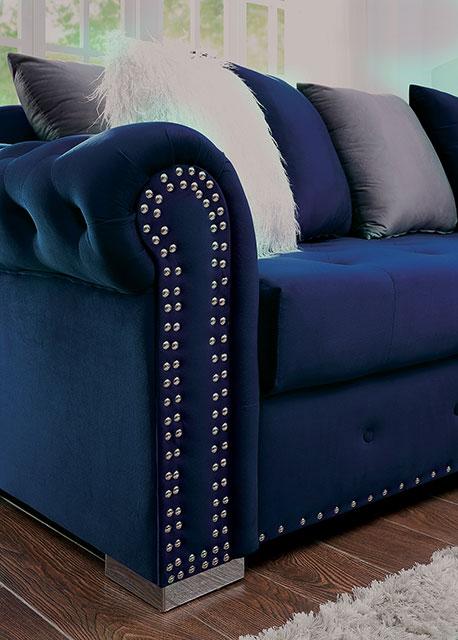 WILMINGTON Sectional, Blue - Olympia Furniture (Saint George, Utah)