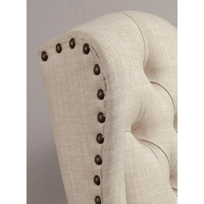 Wingback Chair, Beige (2/CTN) - Olympia Furniture (Saint George, Utah)