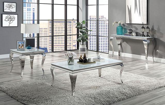 WETZIKON Sofa Table, White - Olympia Furniture (Saint George, Utah)