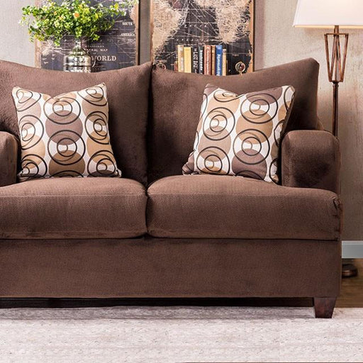 WESSINGTON Chocolate Love Seat - Olympia Furniture (Saint George, Utah)