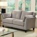 YSABEL Warm Gray Love Seat, Warm Gray (K/D) - Olympia Furniture (Saint George, Utah)
