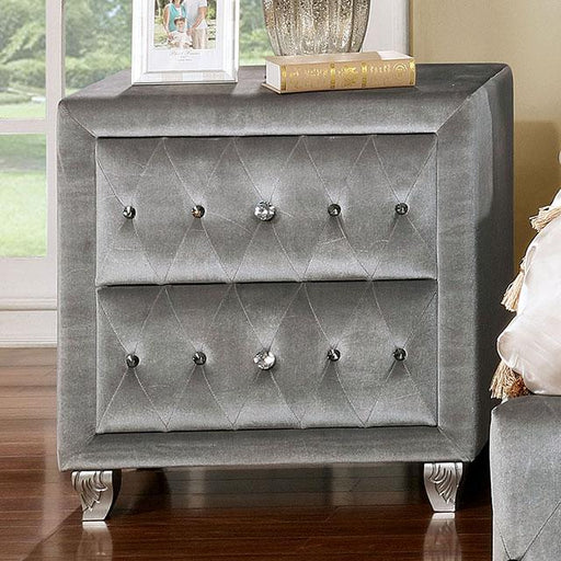 Alzir Gray Night Stand - Olympia Furniture (Saint George, Utah)
