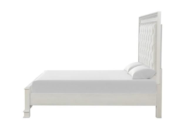 Stella Mia E.King & Queen Bed White & White - Olympia Furniture (Saint George, Utah)
