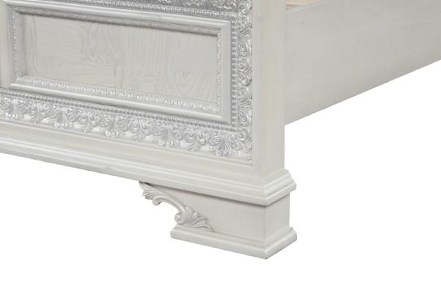Stella Mia E.King & Queen Bed White & White - Olympia Furniture (Saint George, Utah)