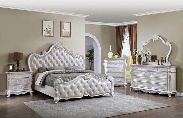 Ventresca 4 & 5 Piece Queen Bedroom Set White & Chrome - Olympia Furniture (Saint George, Utah)